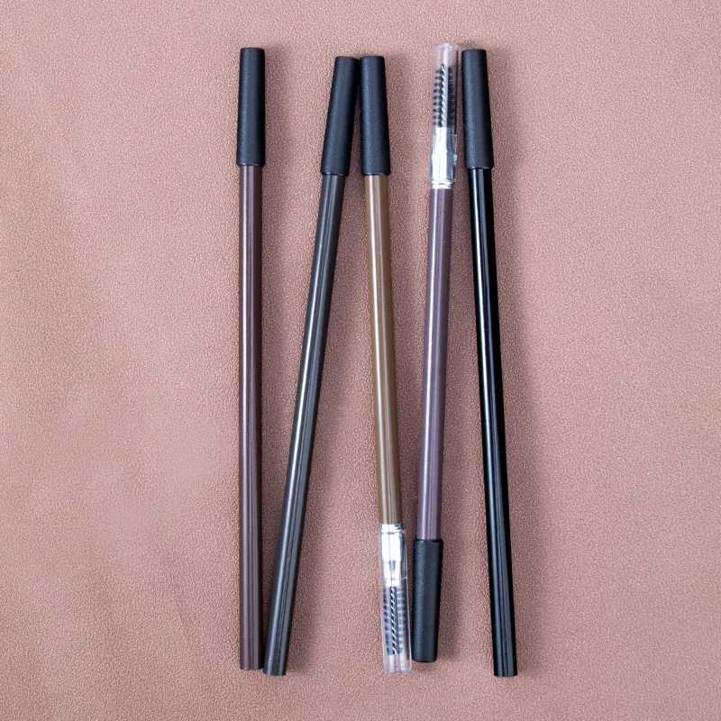 Lápiz de cejas de madera, potenciador impermeable, herramientas de maquillaje de Ojos de larga duración, cosméticos, negro, marrón, gris