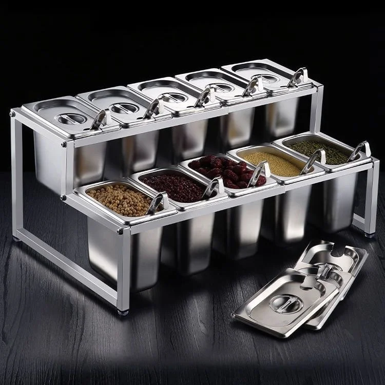 Custom 1/6 & 1/9 Full Size Hotel Gastronorm Food Container GN Pan Stainless Steel for Restaurant Pans