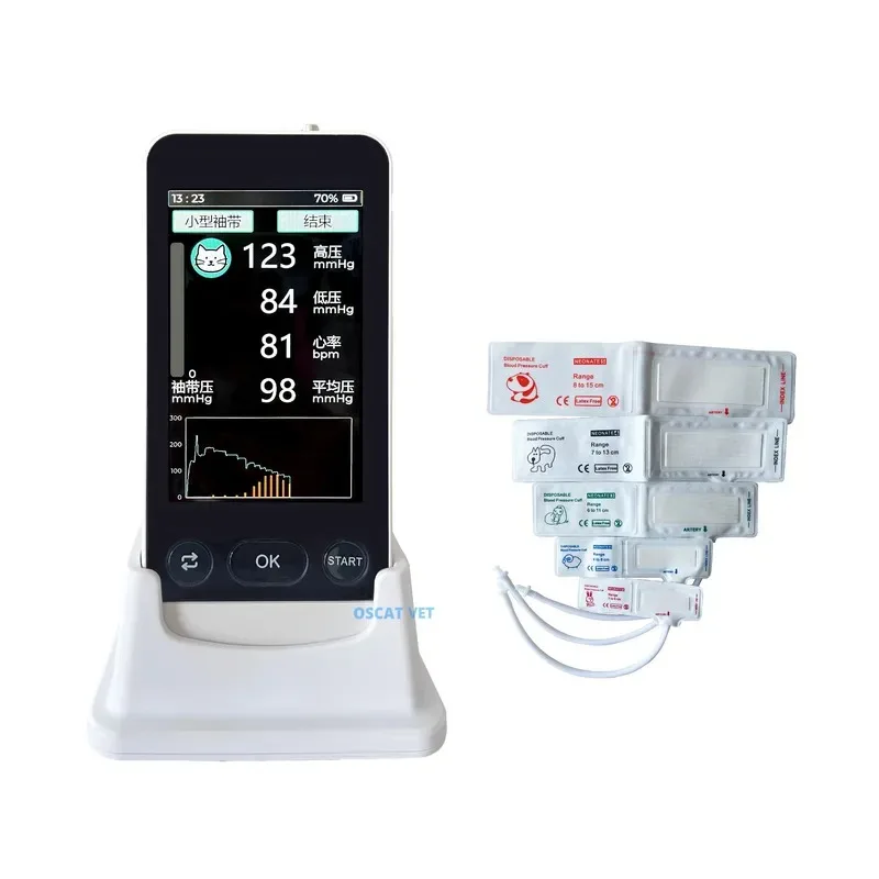 Hot Sale OSCAT Veterinary Equipment New Veterinary BP Monitor for Small Animals Includes 5 Custom Cuffs Accurate Results