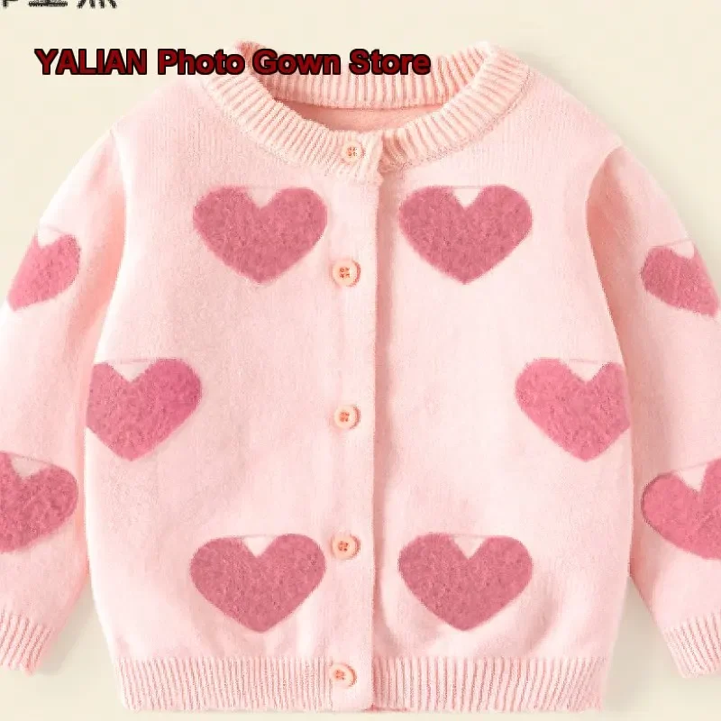Girls Autumn Spring Knit Jacket Baby Girls Stylish Knit Top
