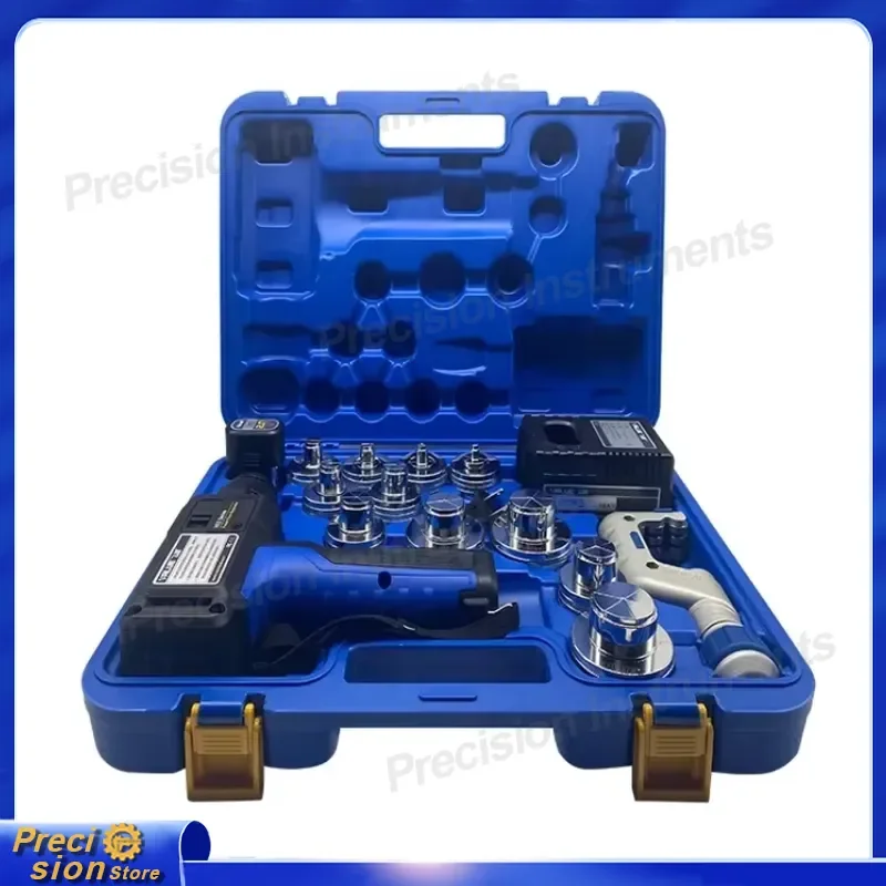For Pipe Expander Lithium Ion Copper Tube Flaring Tool HVAC Refrigeration Air Conditioning Plumbing Auto Repair Kit