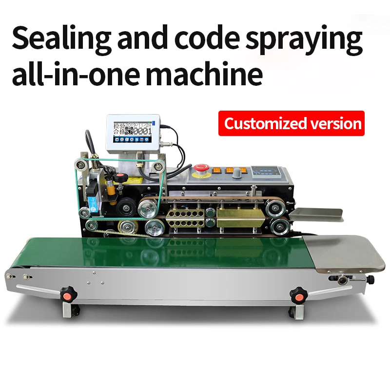 LY FR-880 Automatic Continuous Sealing Machine Puffed Food Packaging Machine, Date Heat Sealer, High-Speed ​​Counting Film