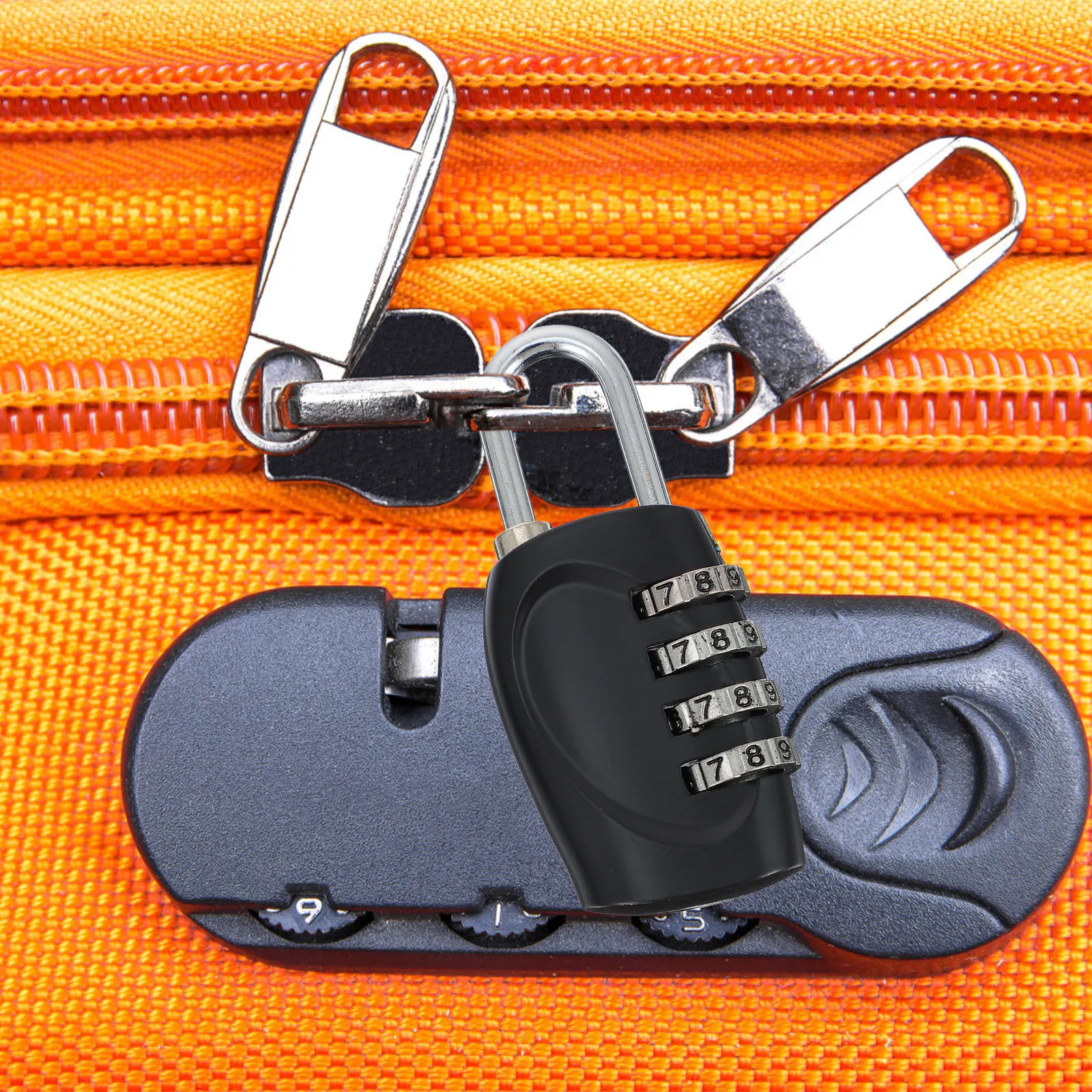 

2 Pcs Password Digital Door Lock Luggage Locks for Suitcases Key Travel Portable Cabinet