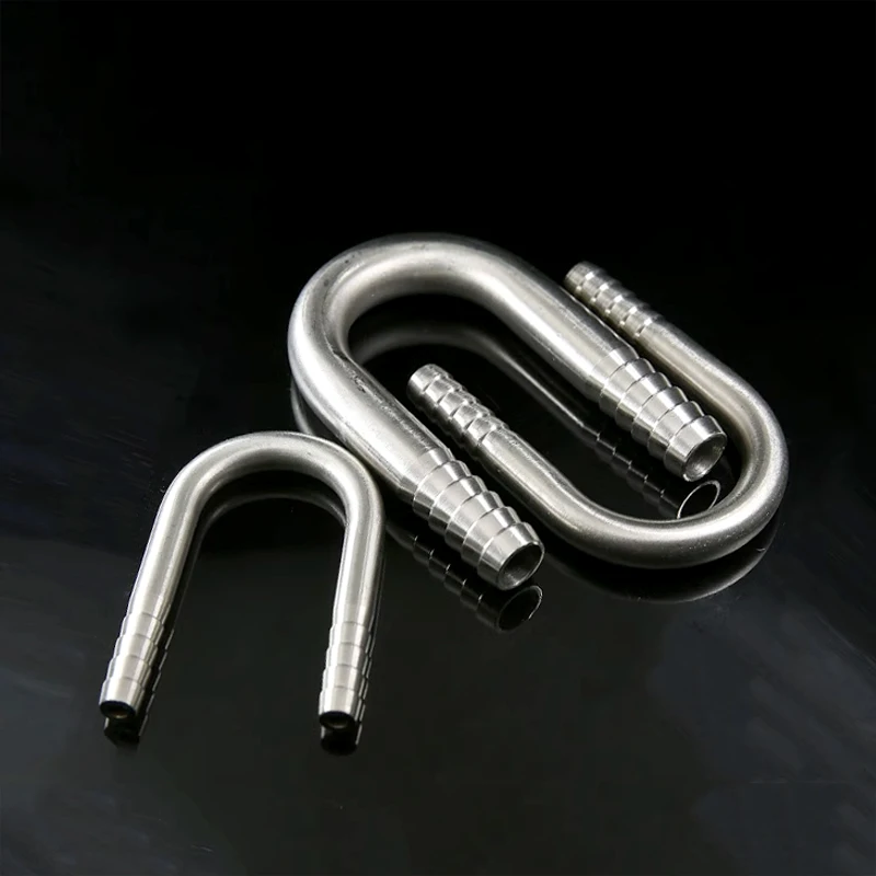 1 قطعة من 6/8/10/12/16/20/25 مللي متر خرطوم بارب 304 الفولاذ المقاوم للصدأ U على شكل الكوع Hosetail وصلة أنابيب المياه الغاز النفط خزان الأسماك