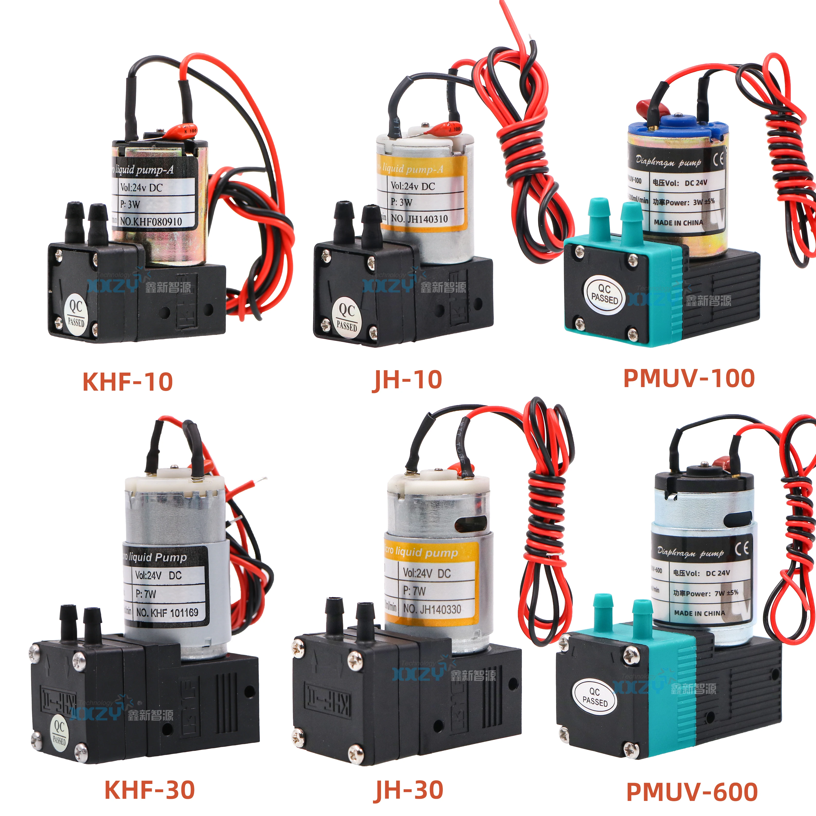 1PC Micro Diaphragm Pump JH-10 KHF-10 KHF-30 Ink Pump for Inkjet Printer 24V Liquid Pump