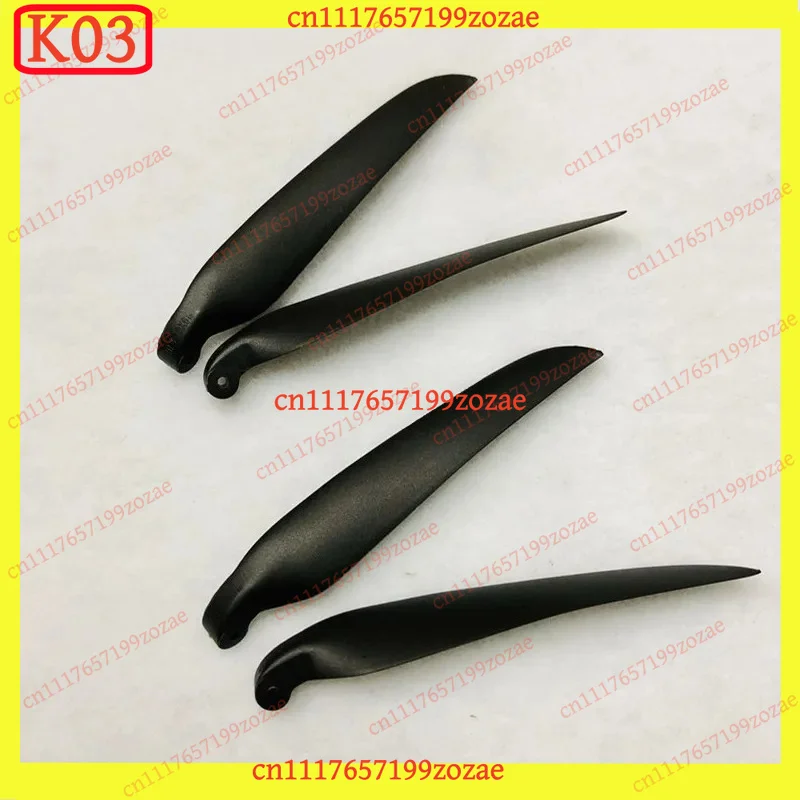 K03 2 Pair RC Airplane Folding Propeller 6-18.5 Inch for Plastic Aluminum Spinner, Replacement Parts