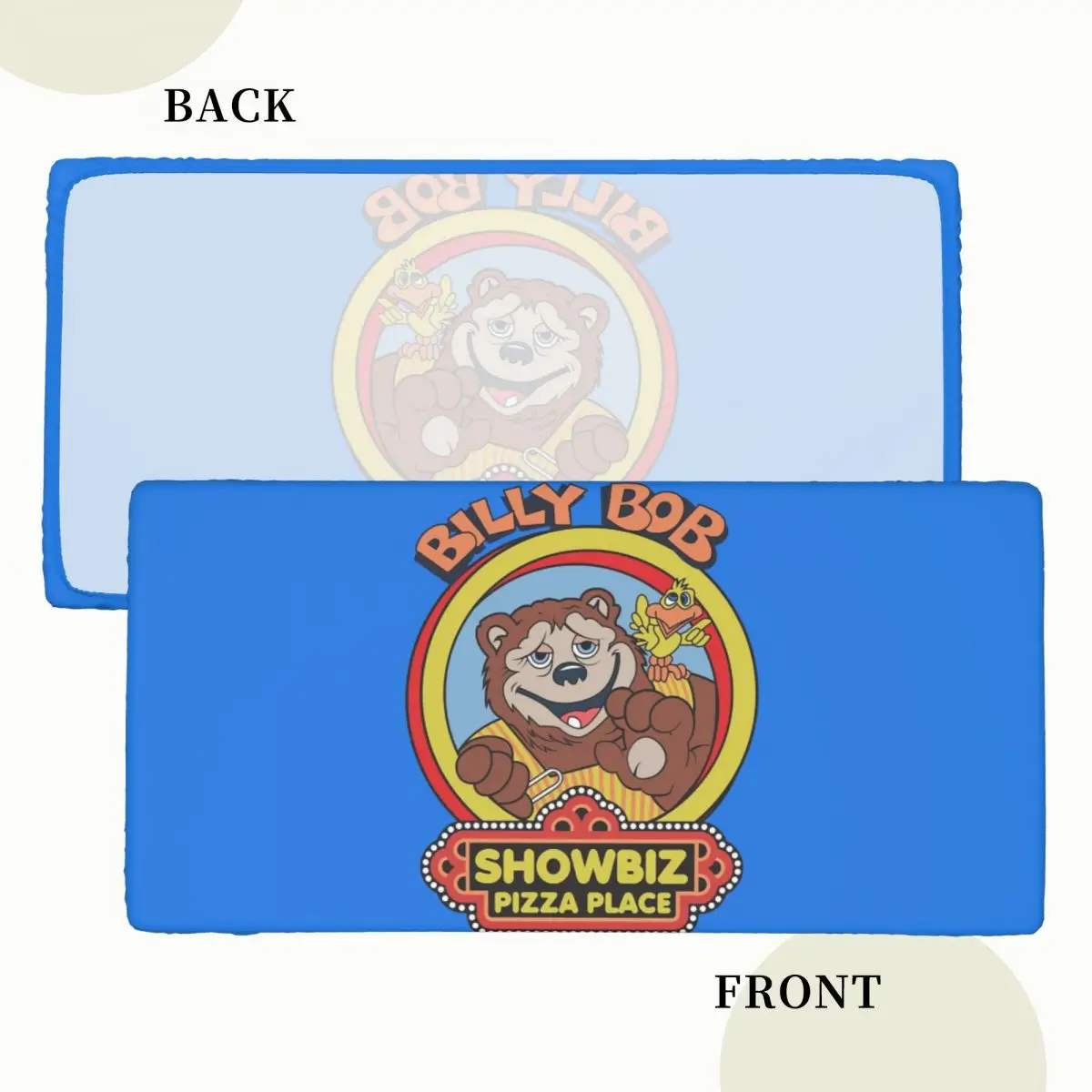 Showbiz Pizza Billy Bob Custom Rectangular Tablecloth Waterproof Table Cover for Dining Events Table Cloth