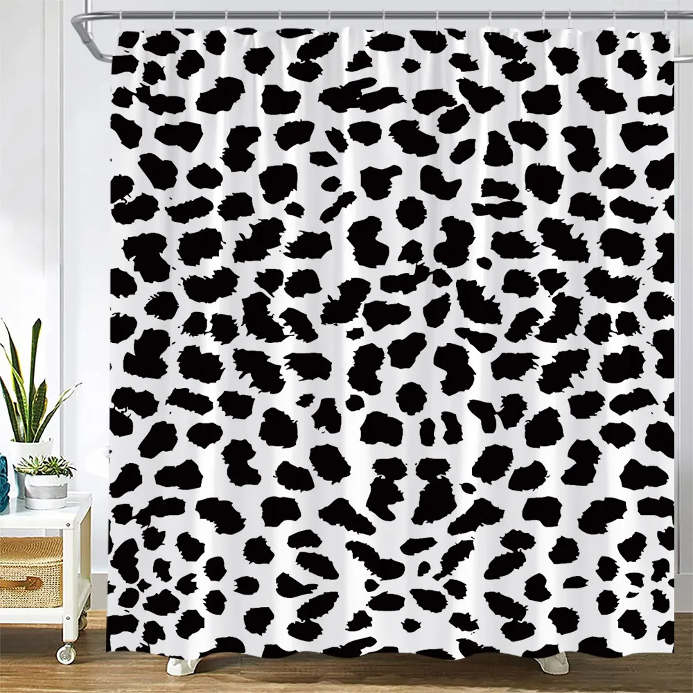 Leopard Shower Curtains African Wild Animal Pattern 3D Printing Modern Fashion Home Decor Waterproof Bathroom Curtain With Hooks