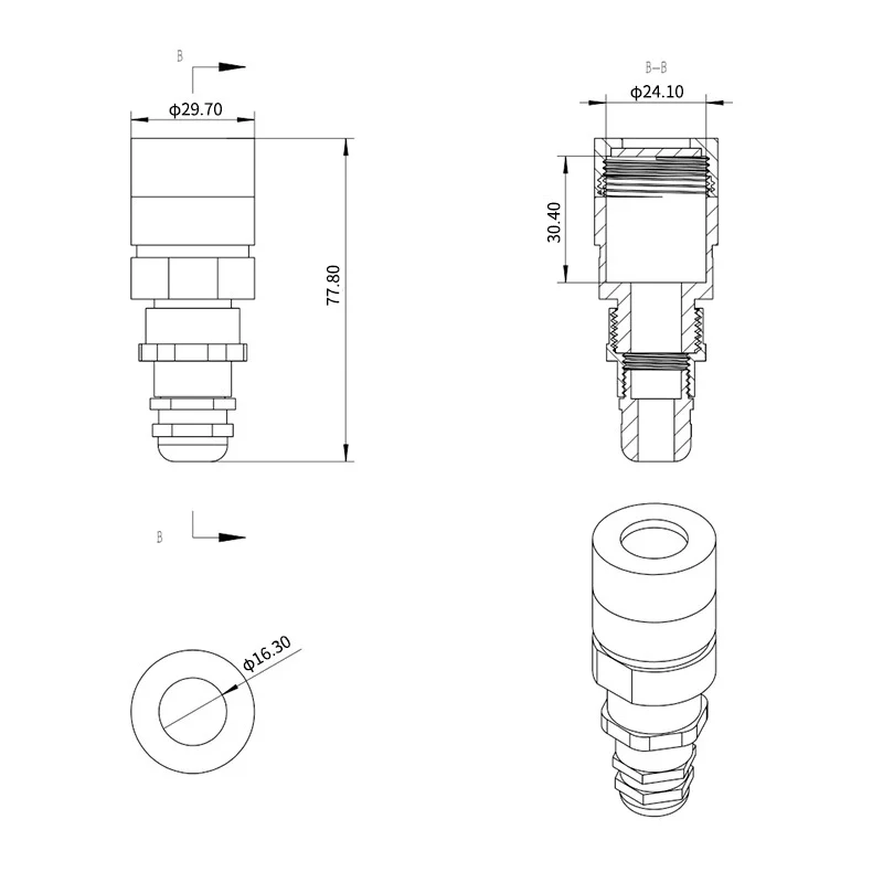 2 uds Industrial RS485 tipo dividido Detector de Gas tóxico de monóxido de carbono módulo de detección de Sensor de CO