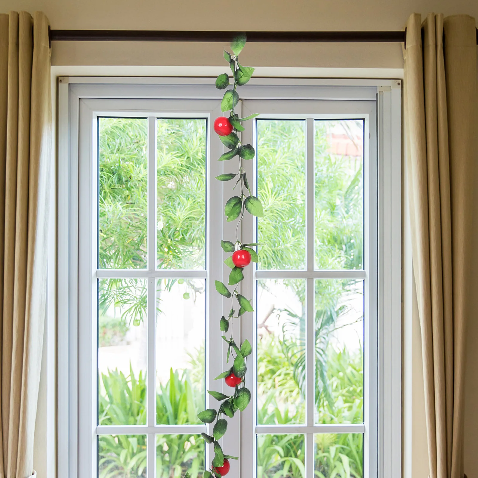 

2pcs Artificial Vine Decorative Hanging Strings Simulated Plants Fake Vine Home Garden Balcony Decoration Realistic