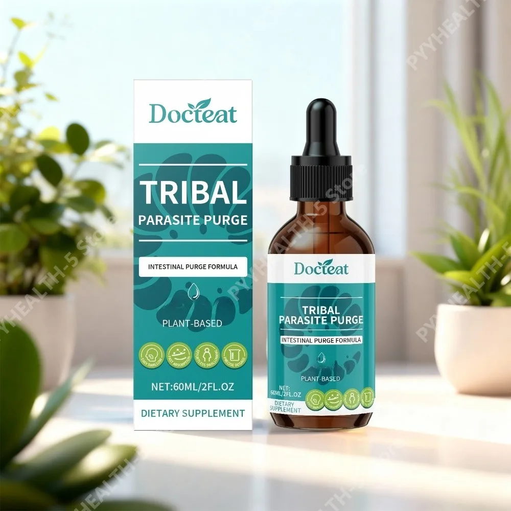 Docteat Gut Support Drops Plant-Based 60 Ml Net Liquid with Mullein Leaf, Licorice and Astragalus Root Extracts