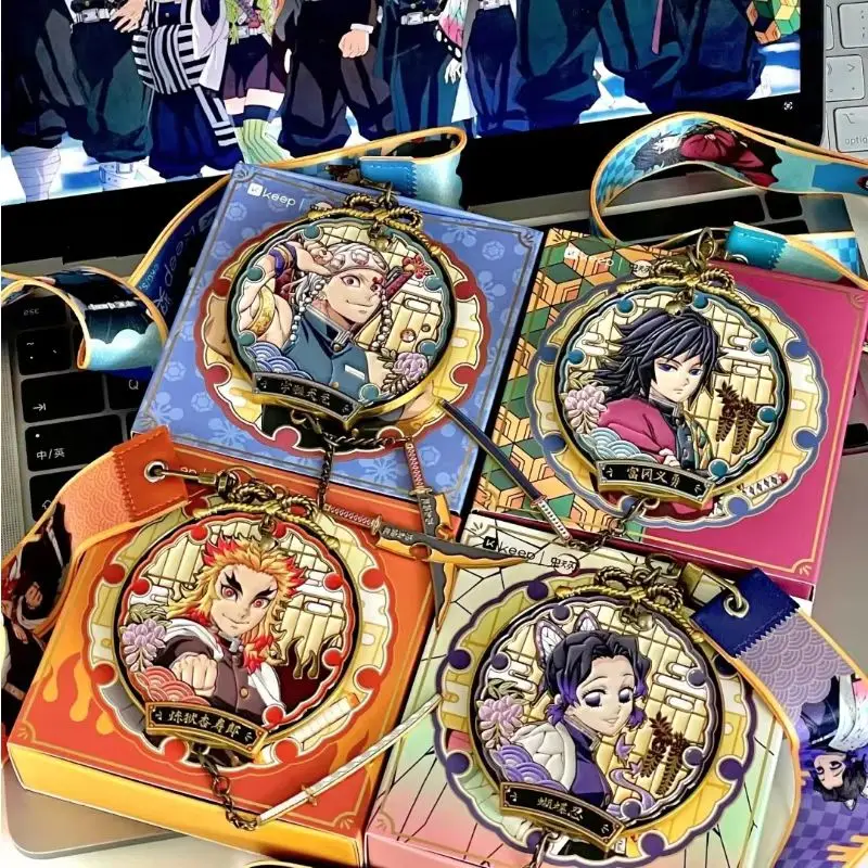 귀멸의 칼날 애니메이션 주변 상품 메달 토미오카 기유 렌고쿠 쿄쥬로 코초 시노부 속성 메달 펜던트 축제 선물