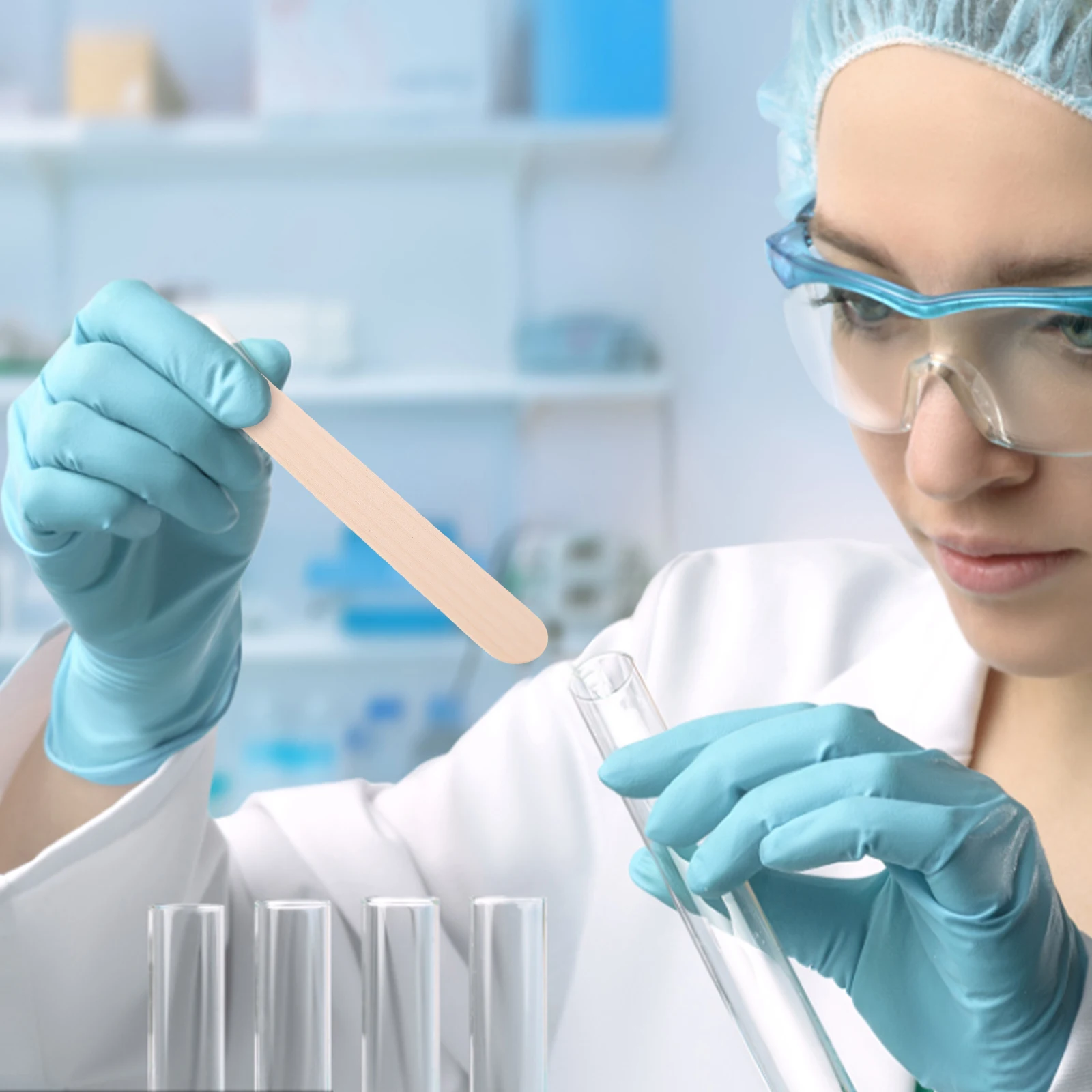 200 قطعة من أعواد خافض اللسان لتشخيص الفم المحمول وكميات كبيرة الحجم