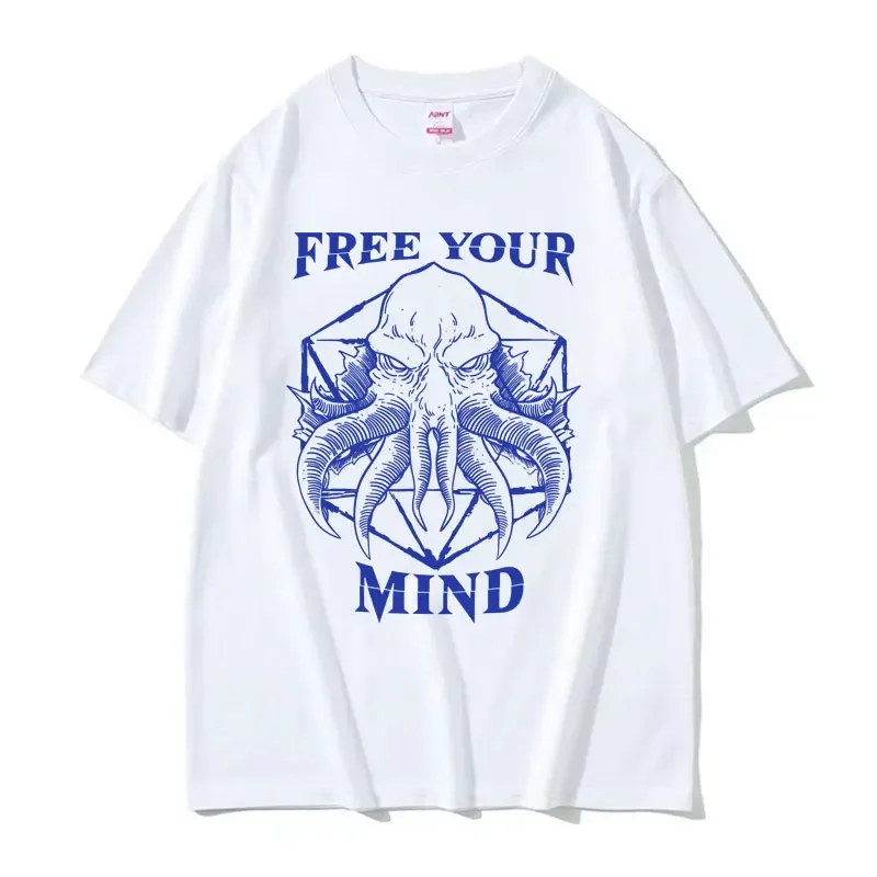 Limited Mind Flayer Baldur Gate 3 Graphic T Shirt abbigliamento uomo Fashion Cool Tshirt Unisex Casual Cotton T-Shirt manica corta