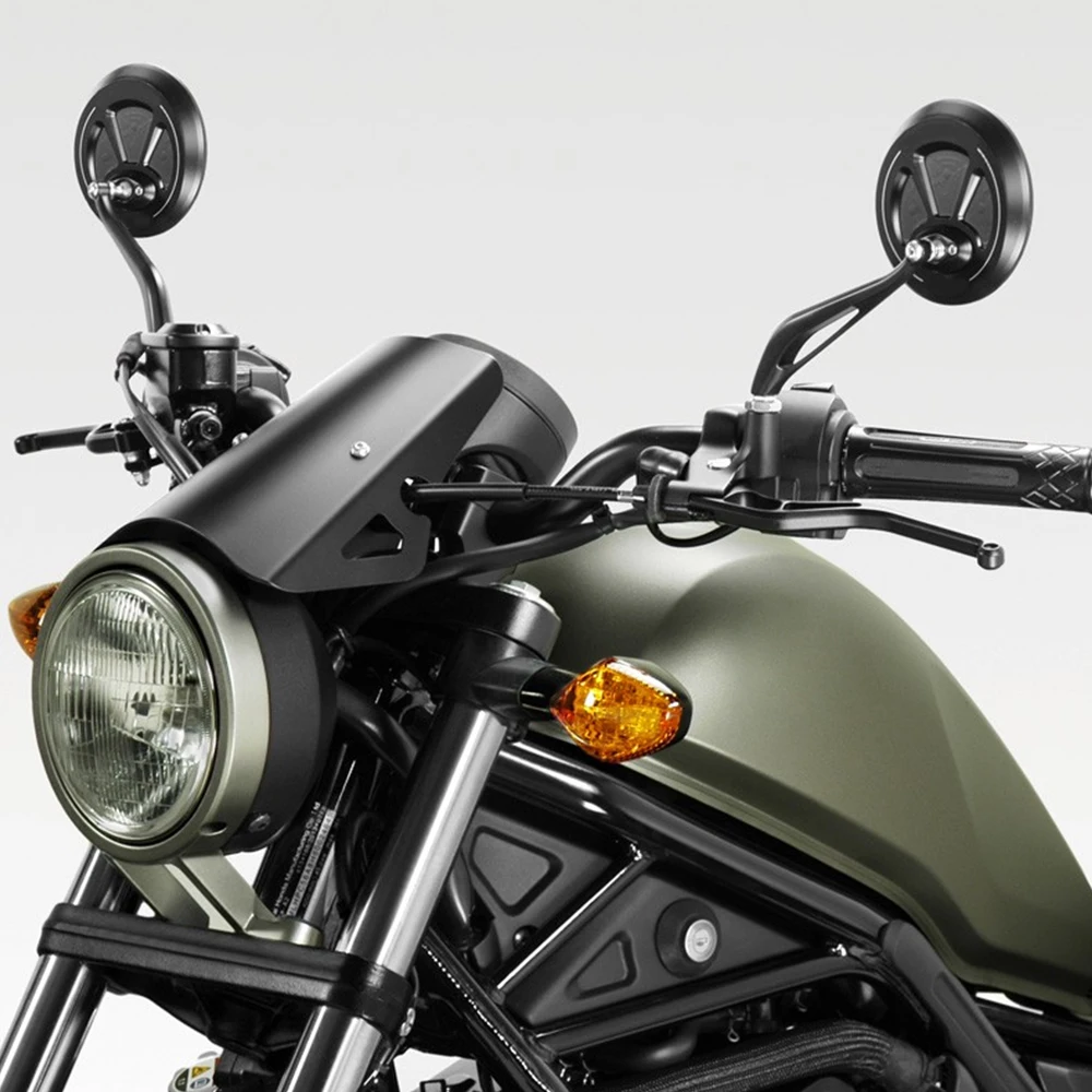 دراجة نارية الألومنيوم واقي للشاشة الزجاج الأمامي حاجز الرياح لهوندا CMX500 المتمردين CMX 500 2017 2018 2019 2020 2021 اكسسوارات #6