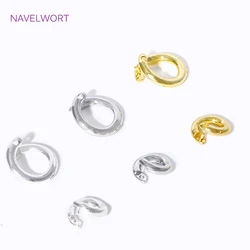 5.5-7.5mm 18K Gold Plated Open Jump Ring Connector Clasps Rings For Jewelry Making Accessories DIY Handmade Crafts Wholesale