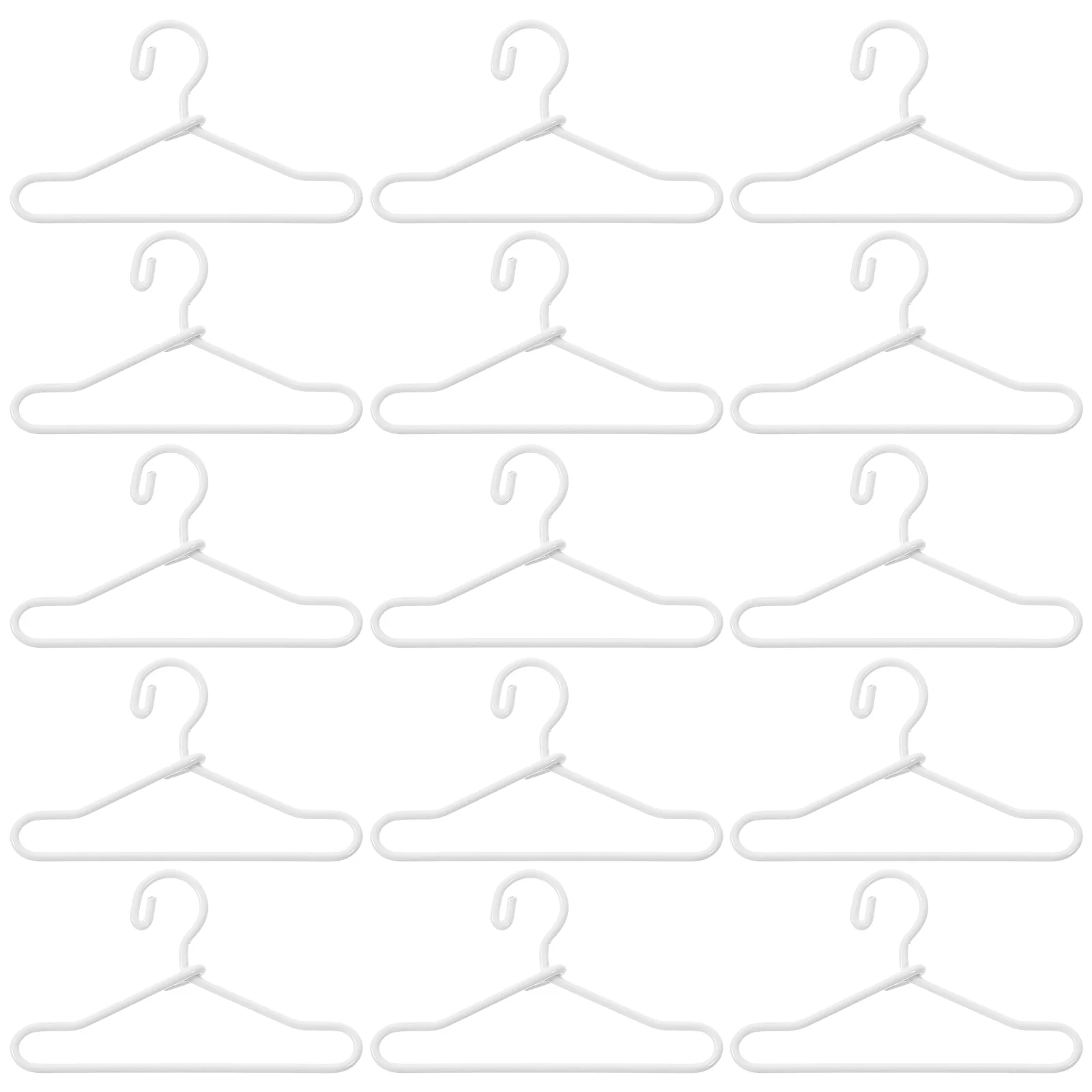 20 Pcs 40mm Metal Color Mini Baby Rag Small Clothes Hanger Hangers Simulated Lifelike Tiny Miniature for House