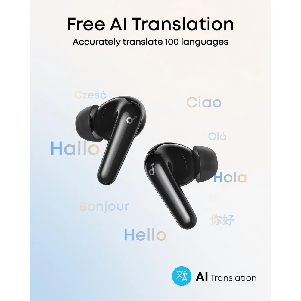 Adaptive Noise Cancelling, Hi-Res Sound, 50H Playtime, Wireless Earbuds, Bluetooth, Spatial Audio, Fast Charging, IP55 view 5