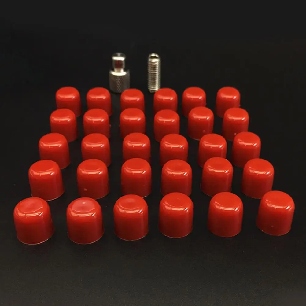 30/60PCS New thickened rubber top cover and small red car dent PDR repair tool hat A9N2