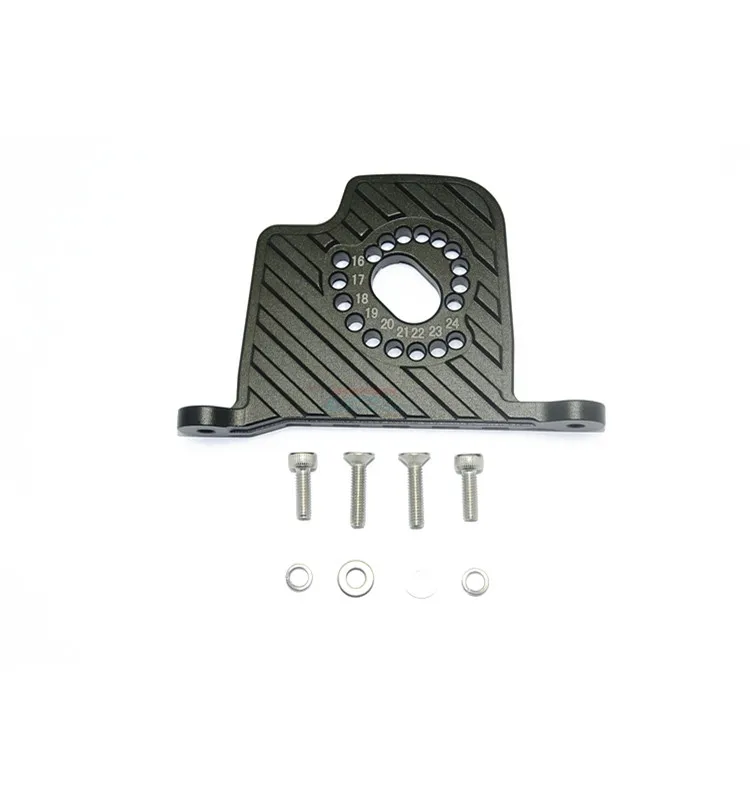 Aluminiowa płytka mocująca silnik GPM z płatkami radiatora do LOSI 1/6 Super Baja Rey
