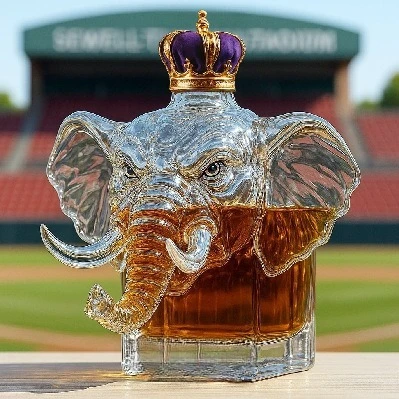 

Creative New Ornament Elephant Whiskey Bottle Wine Bottle Home Bar Decoration Empty Bottle Gift