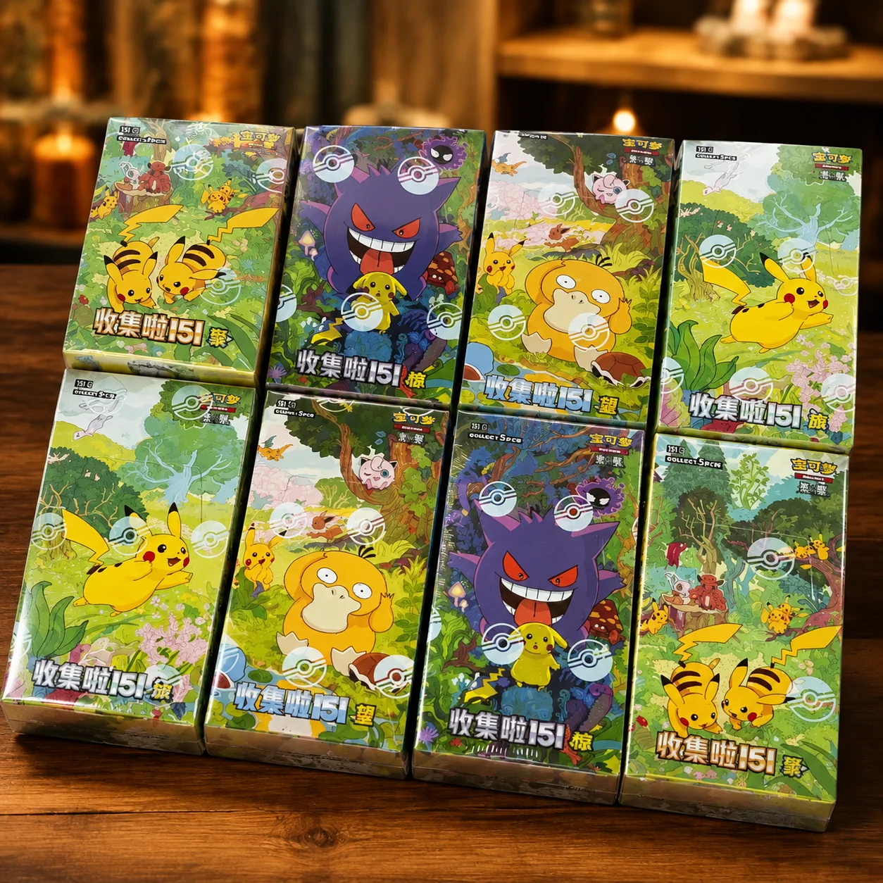 Elite Collectibles Store Pkm Cards PTCG 151 Change Series 20 Thin Boxes Simplified Chinese Collectible Game Cards Gengar Ponyta