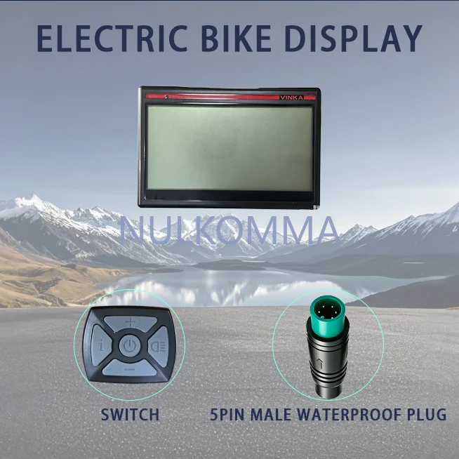 NULKOMMA Ebike LCD-панель приборов, спидометр, дисплей для электровелосипеда, сменный аксессуар betronic VHD-C17A