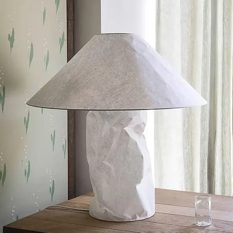 Janpanese Led Floor Lamp Living Room Paper Mushroom Lampshade Sofa Desk Bedroom Bedside Table Lighting Fixtures Home Decoration