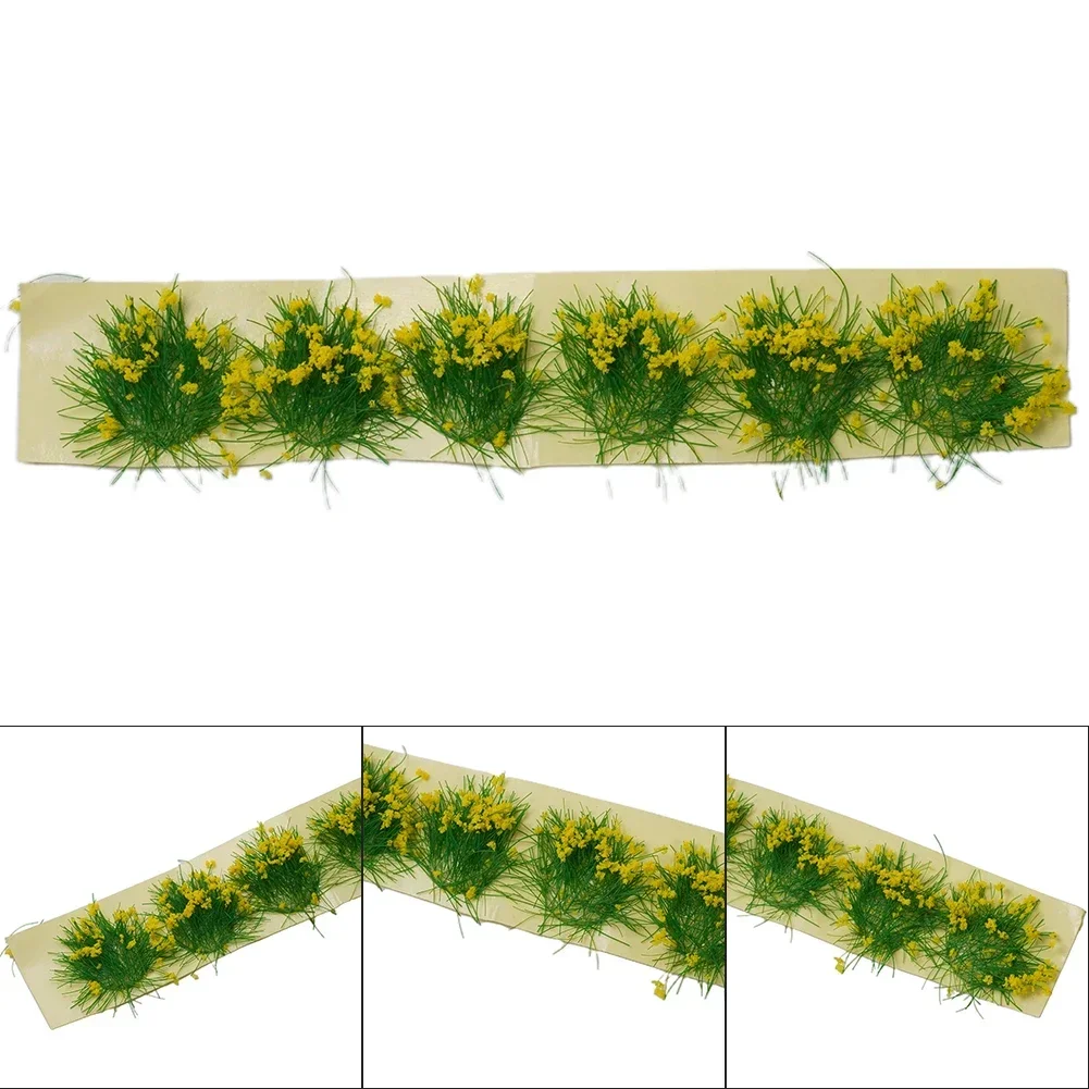 Self-Adhesive Static Grass Tufts Miniature Scenery Wildflowers Flower Cafts Artificial Grass Modeling Wargaming DIY Handmade