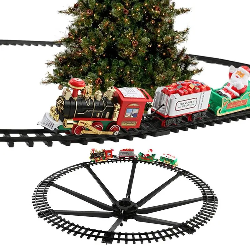 New Electric Train Set Mini Santa Claus Rail Car Toy Creative Decoration Christmas Tree Train Gift Children\'s Education Toy Gift