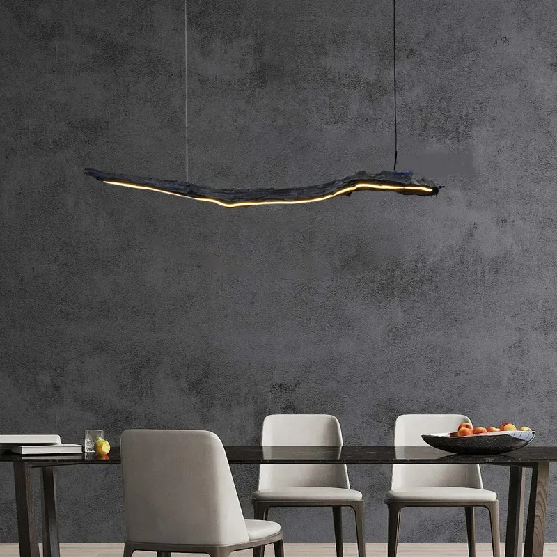 Plafonnier LED Noir au Design Nordique, Luminaire Décoratif d'Nik, Idéal pour un Restaurant, une Chambre à Coucher, une Salle d'Exposition ou un Bureau, 73 Pièces