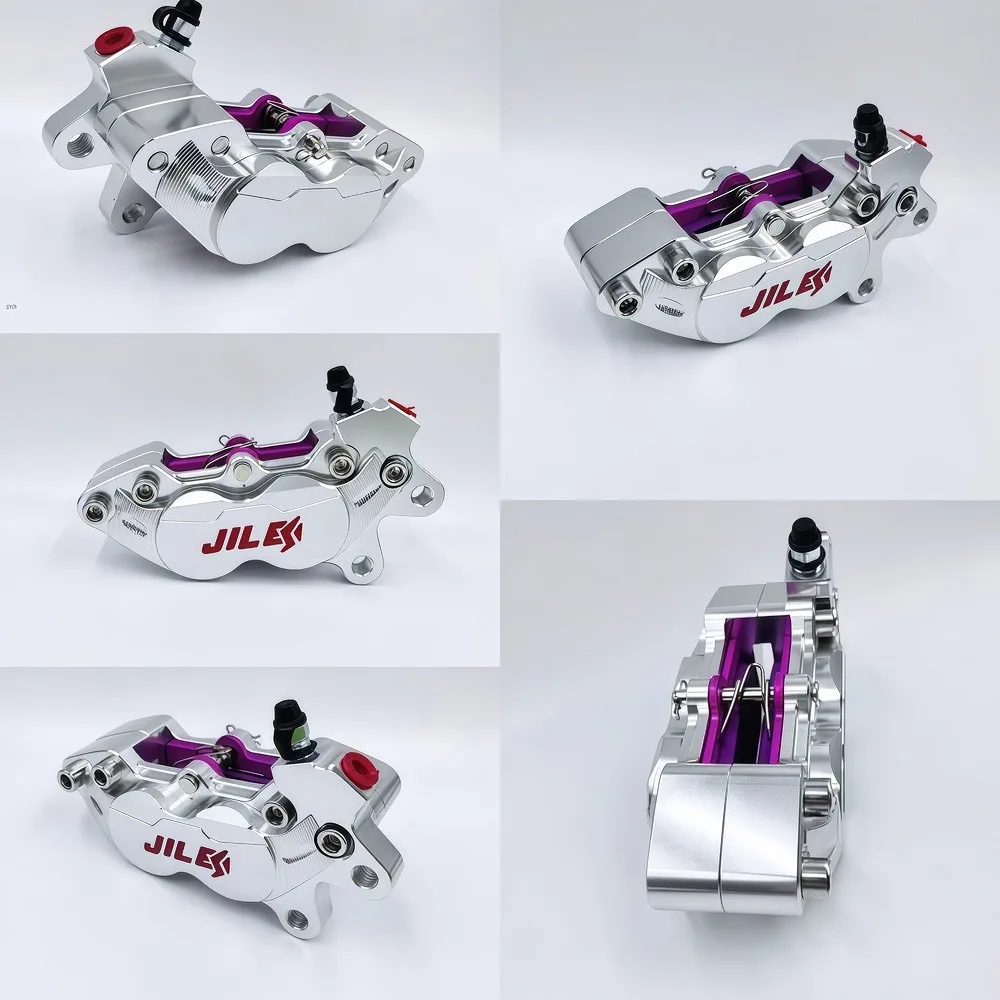 40mm 4 Piston Motorcycle Right Front Brake Caliper For 220mm Disc Yamaha Kawasaki Suzuki Dirt Bike Accessories Modification - Image 6