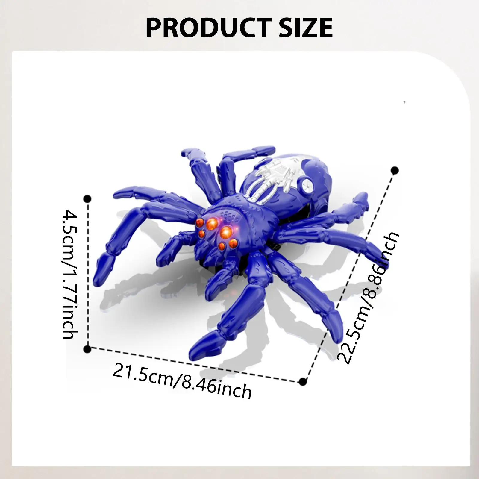 리모컨 거미 장난감 로봇 거미 장난감 사실적인 RC 거미 충전식 등반 거미 어린이용 3 4 5 6 7 8세