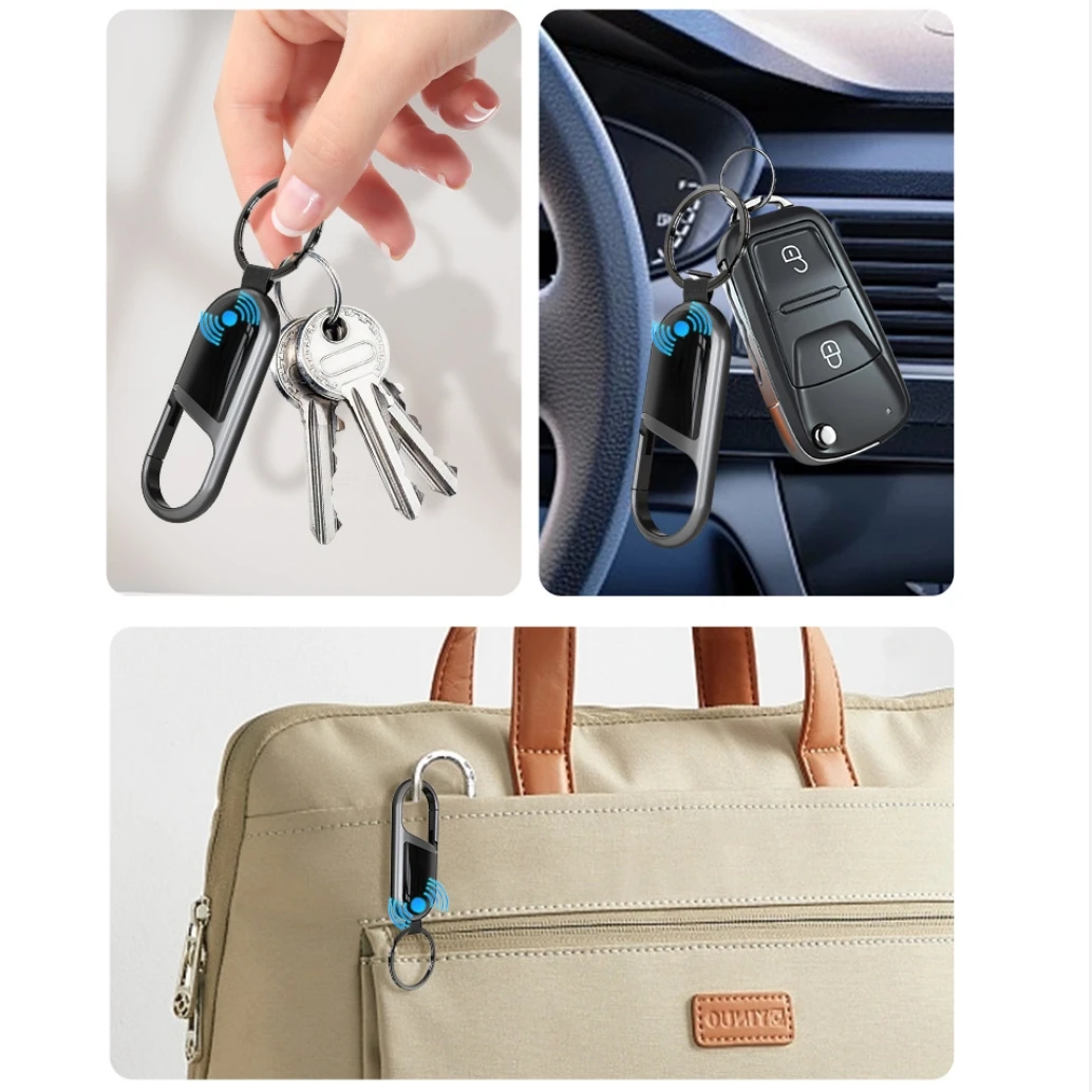 Smart Bluetooth Anti-Lost Airtag Schlüsselanhänger Alarm GPS Apple Find My Key Tracker Finder Karabiner Schlüsselanhänger Schlüsselanhänger