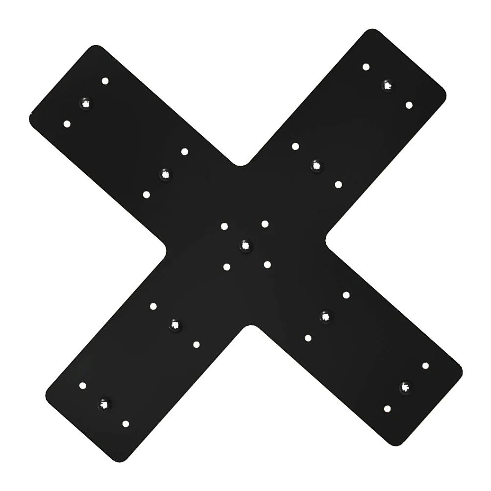 

1pcs Heavy Duty Metal Mending Cross Shape Connectors For Truss Reinforcement Cross Brackets Wall Panels Durable Iron Patch