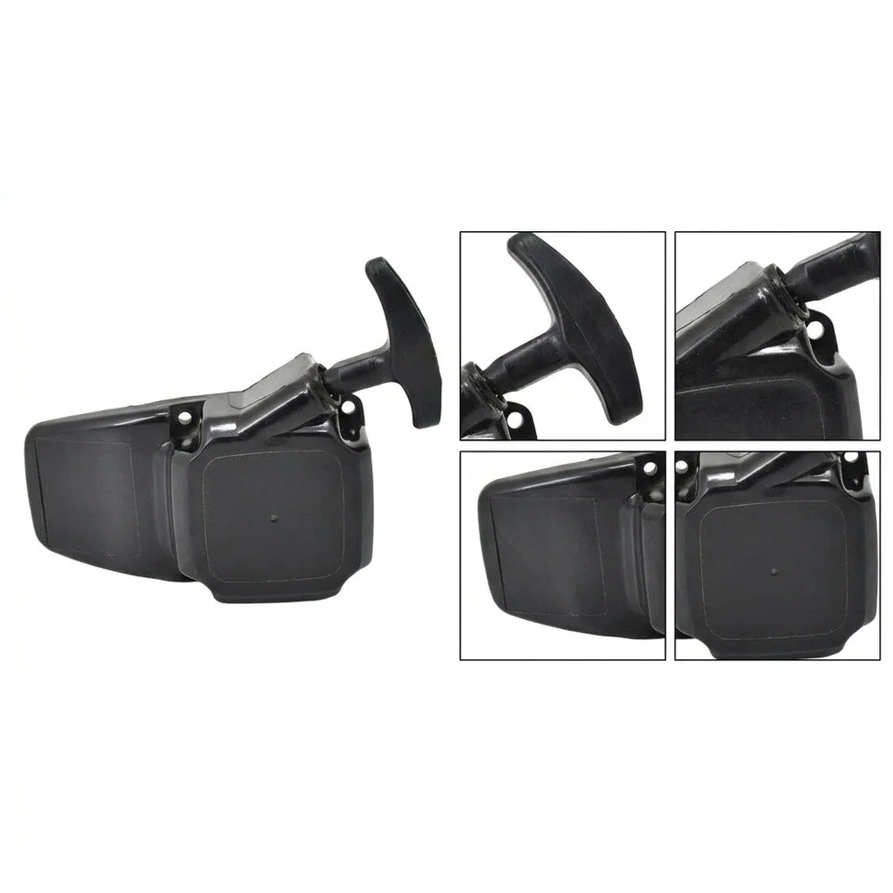 Black Recoil Pull Starter Robust Plastic Construction Easy Installation Minimal Effort Start For Outdoor Use For EH025
