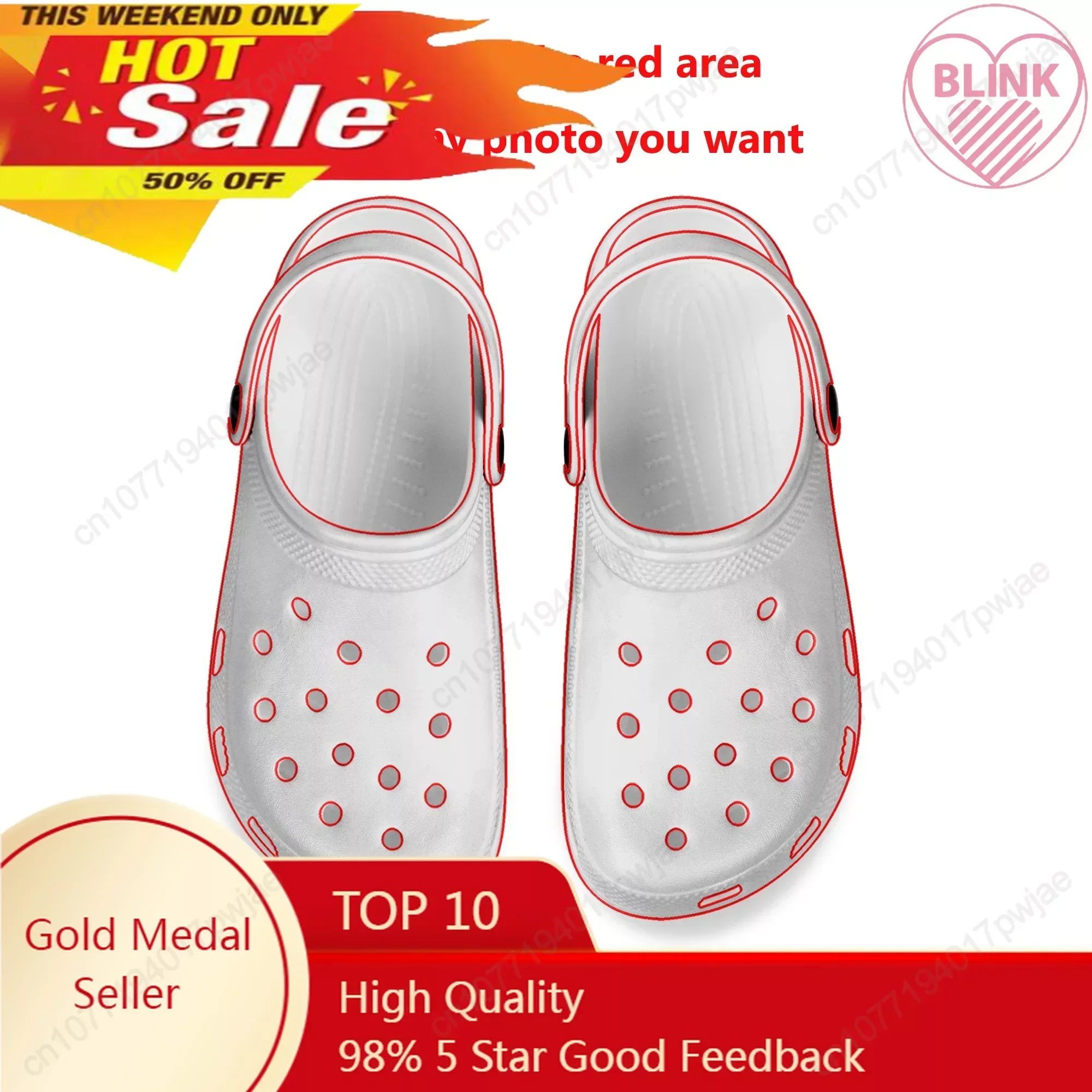 

Custom Clogs Water Shoes Mens Women Teenager Sandals DIY Garden Bespoke Home Clog Customized Shoe Custom Made Beach Hole Slipper