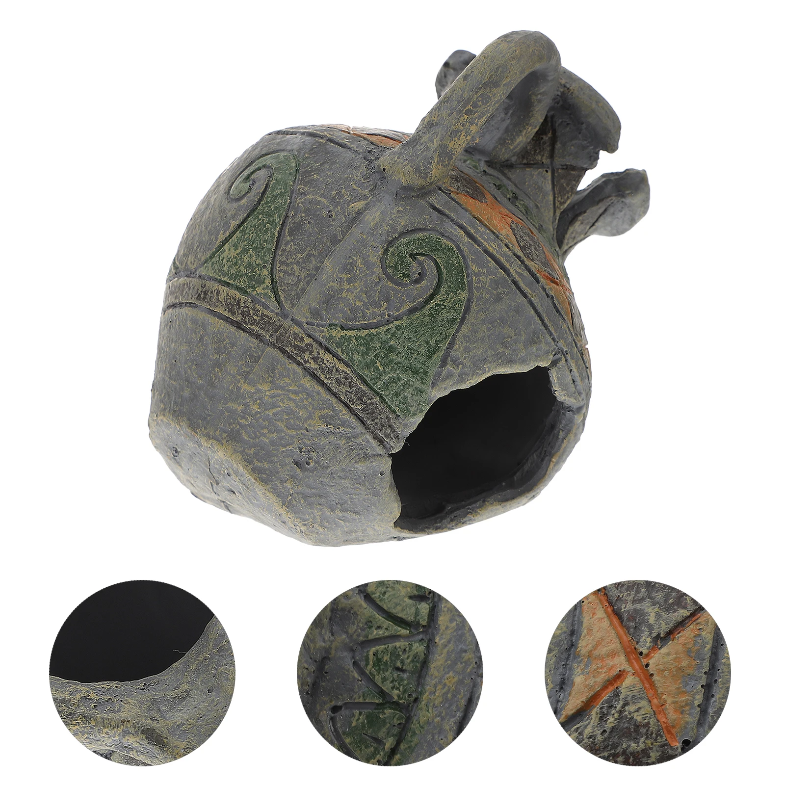 

Fish Hiding Cave Aquarium Decoration Simulation Vase Shelter Hideout Craft Fish Tank Ornament Aquarium Ornament