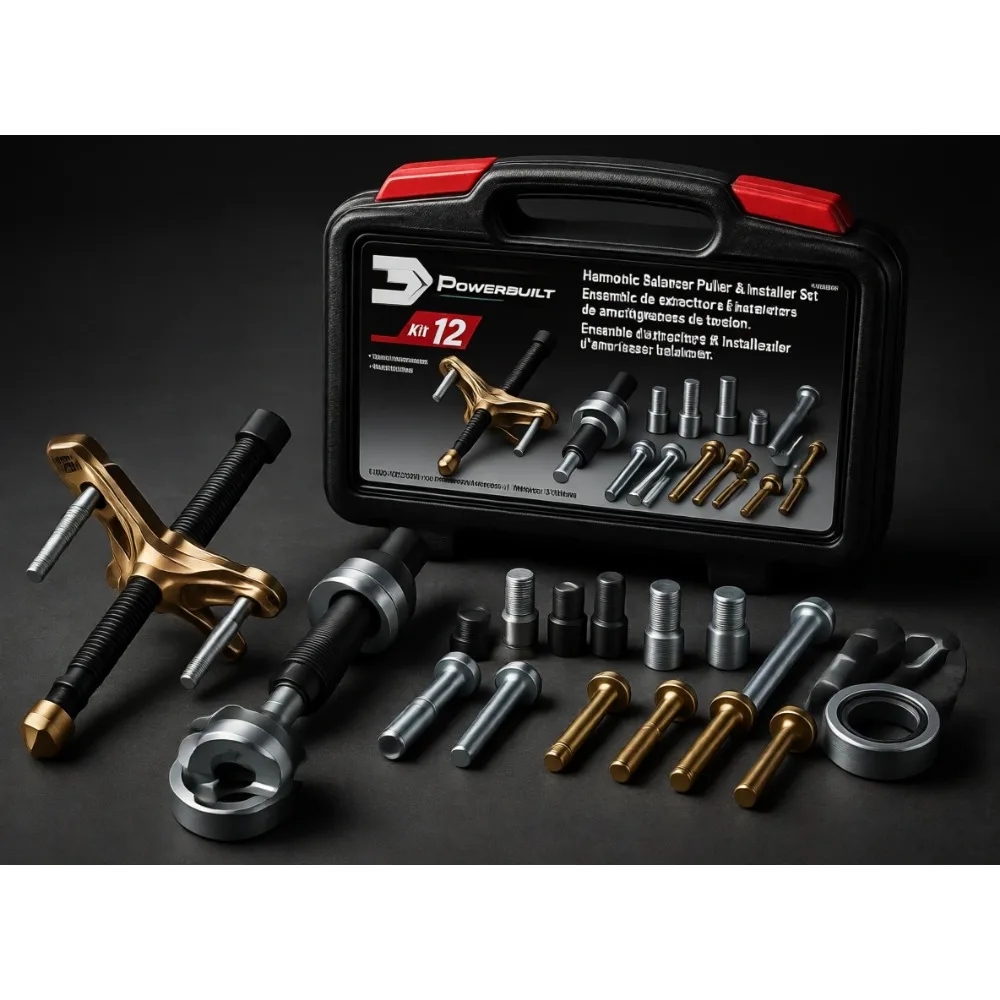 

Harmonic Balancer Puller Installer Tool Kit for Cars and Light Trucks with Storage Case
