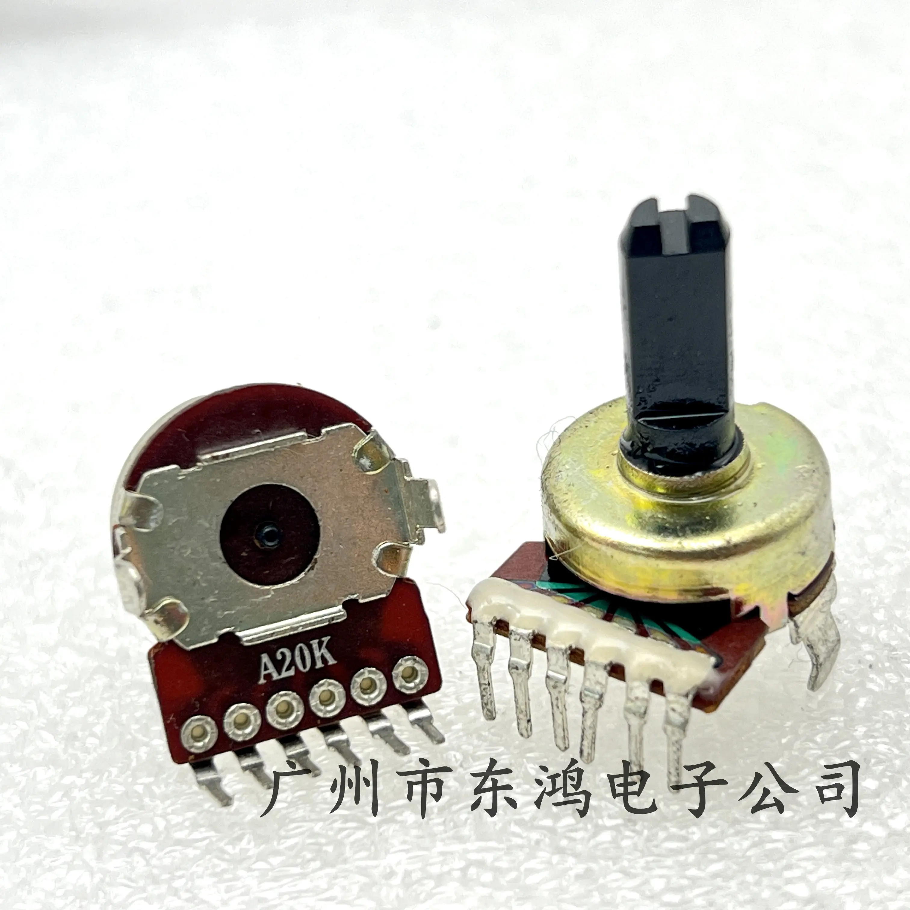 1 PCS 161 Potentiometer A20K 6 pin shaft length 16mm