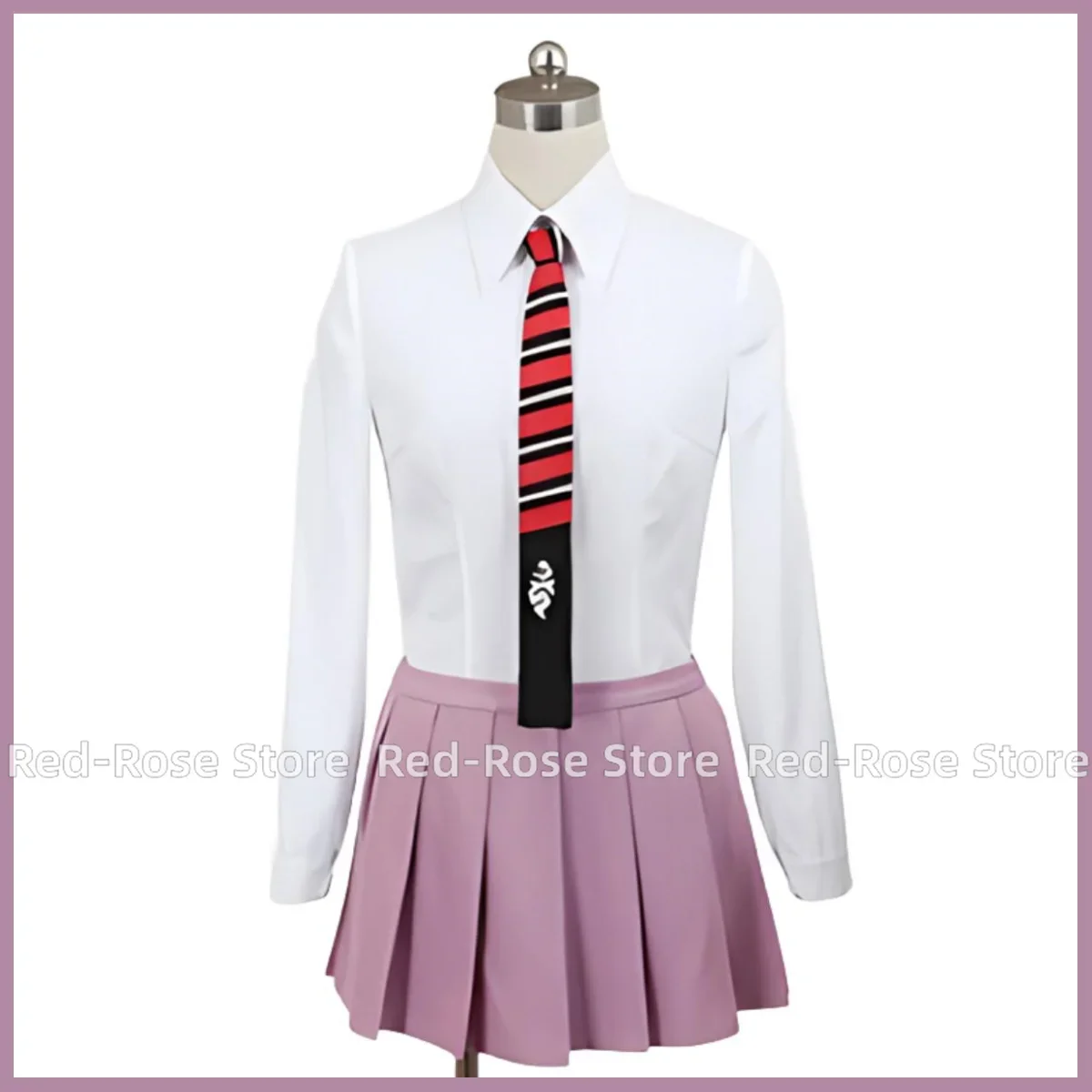 Anime Ao No Exorcist Kamiki Izumo Cosplay Costume Wig Japanese Pink JK Uniform Skirt Woman Kawaii Lovely Campus Sailor Suit