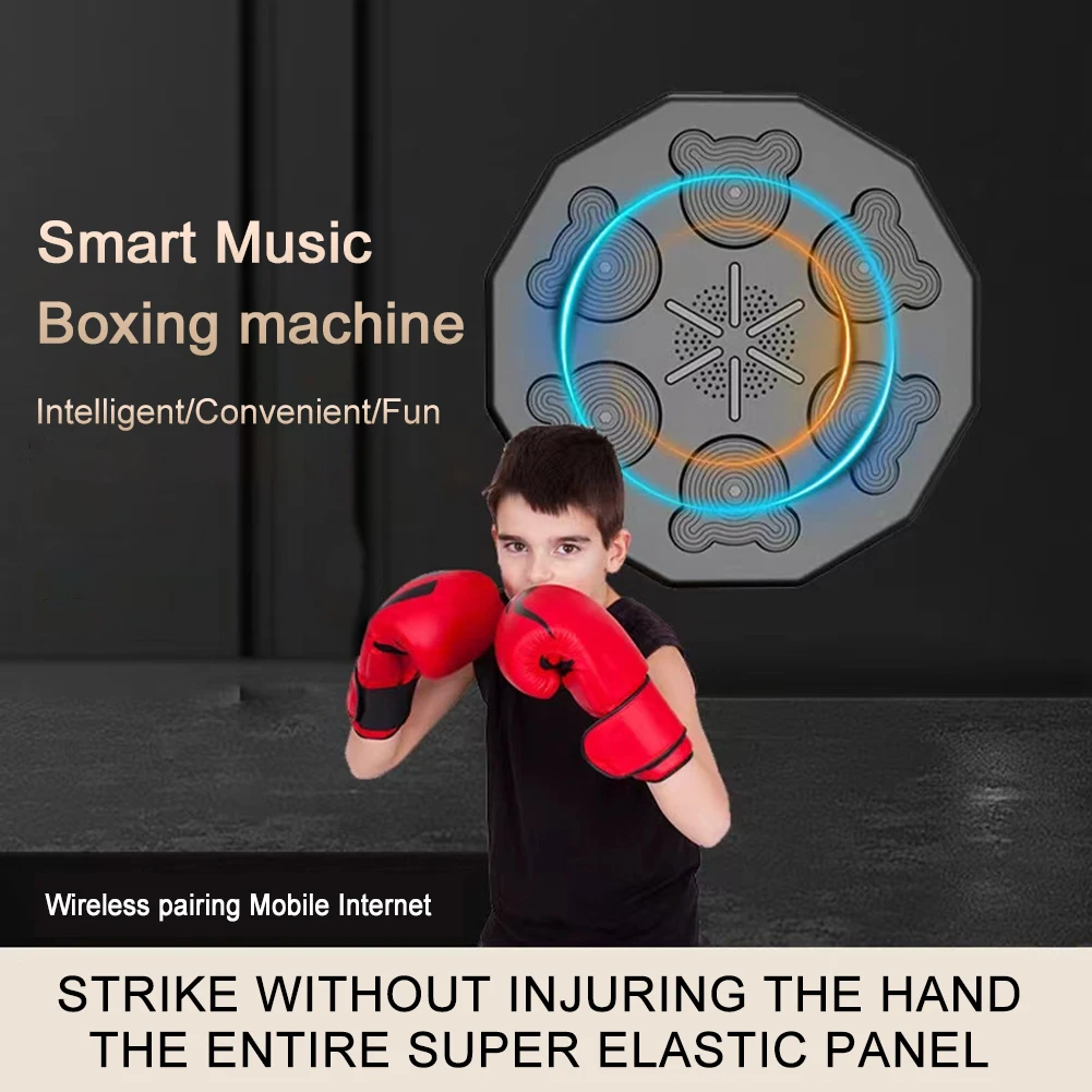 Smart Music Boxing Machine Wall Target LED Lighted Sandbag Relaxing Reaction Training Target for Boxing Sports Agility Reaction