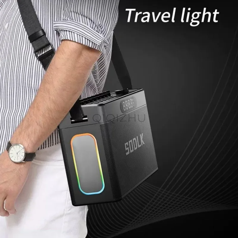 SODLK S1127 Plus 300 واط سماعة لاسلكية تعمل بالبلوتوث المتكلم مع شاشة عرض أداة التحكم عن بعد وظيفة تعديل صدى