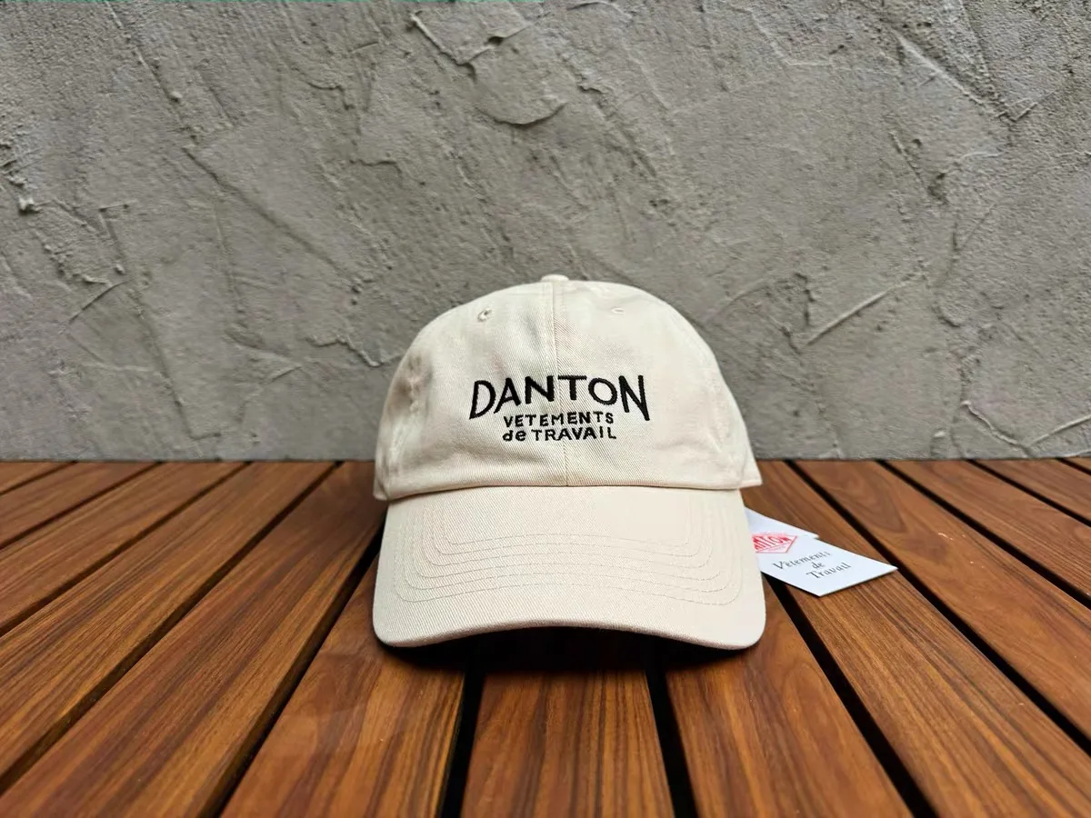 Danton New Sunscreen Baseball Cap Classic Workwear Color-block Embroidered Letter Unisex Outdoor Sun Hat
