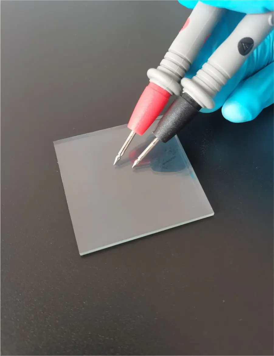 

50*50*1.1mm Customized ITO/FTO Coating Glass Transparent Conductive Glass Indium Tin Oxide ITO Glass with Pattern 20pcs/lot