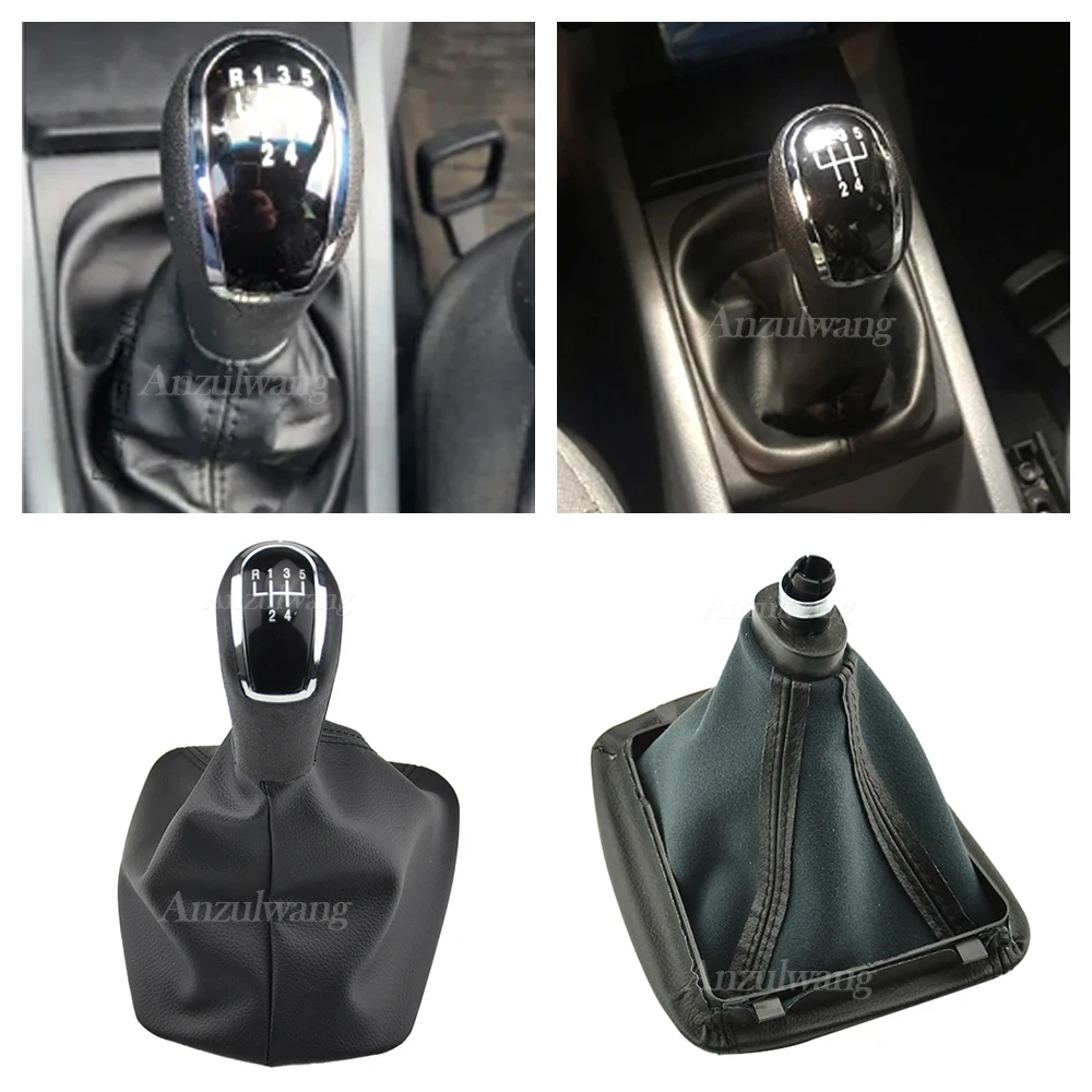 Gear Shift Knob Lever Shifter Dust Jacket For Skoda Fabia 1 MK1 2000 -2008 Manual Gearbox Stick Handle Lever Change Knob Cover