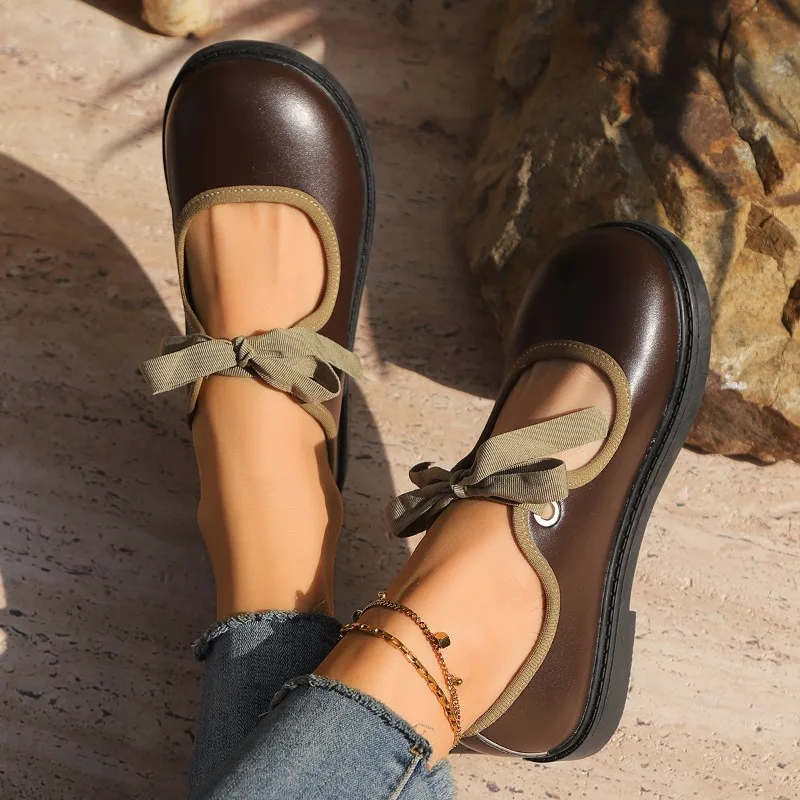 

Женская обувь на плоской подошве со шнуровкой и бантом, элегантные модные осенние лоферы 2025, повседневные классические кроссовки, новые кроссовки для бега, Zapatillas Mujer