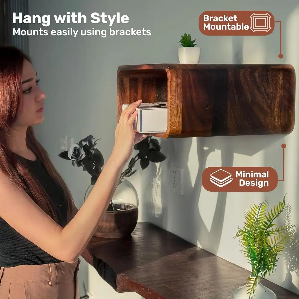 رف تخزين مكعب من خشب الجوز، خزانة كتب متعددة الغرف للمنزل والمكاتب والمساحات الحديثة (مجموعة من 1) #4