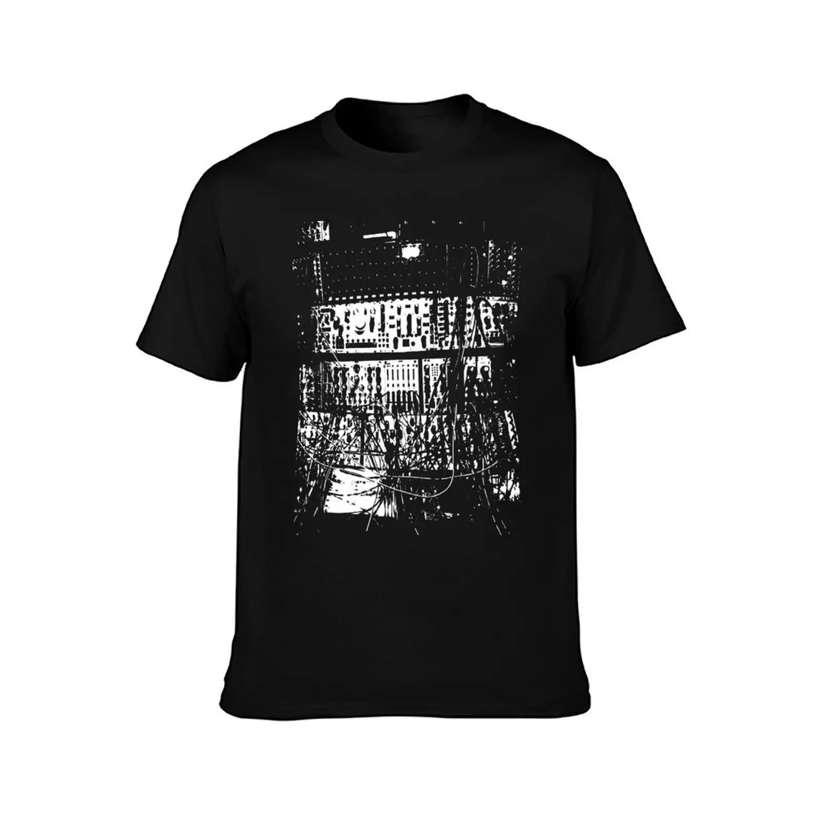 modular synthesizer T T-Shirt, Summer Casual Cotton Tee, Oversized Streetwear Tops, Vintage Graphic Print, Unisex Men Women