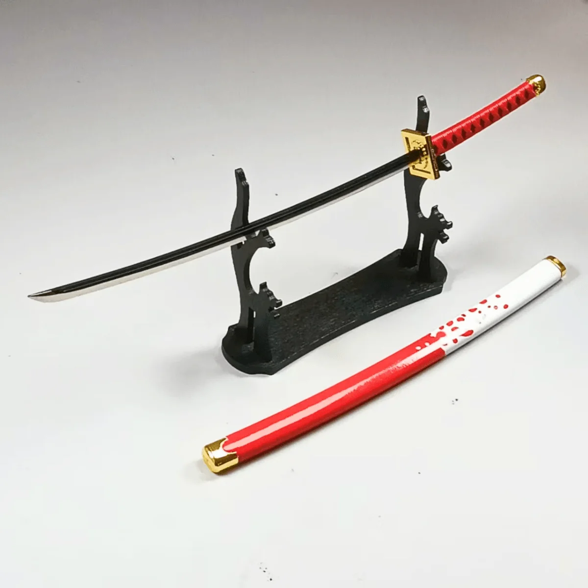 Épée Katana en métal Shiryu de 9.8 pouces, couteau Ninja, sabre de samouraï Original, sabre Katana japonais, accessoires de Cosplay Zoro, jouet accessoire